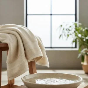 Long-staple Turkish cotton bath towels which are ideal for maintaining softness in hard water areas.